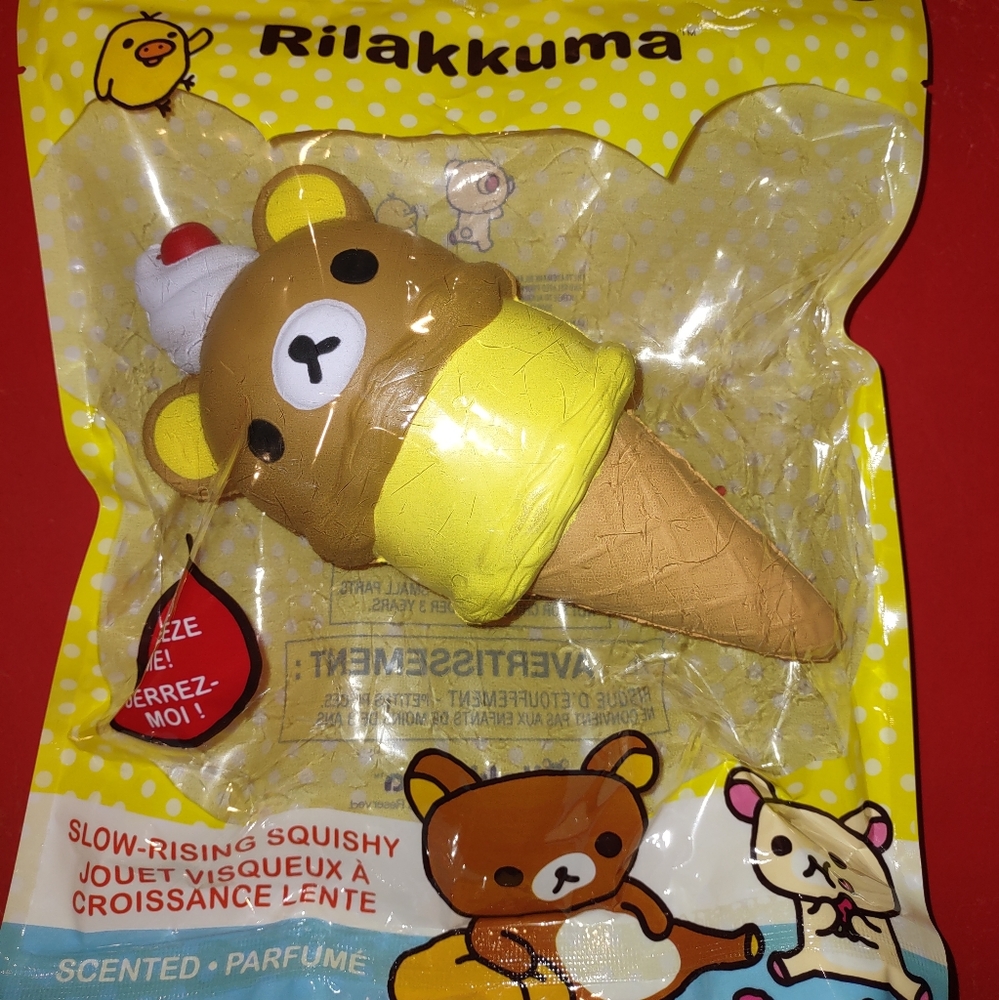 New In Package Scented Rilakkuma Ice Cream Squishy Toy